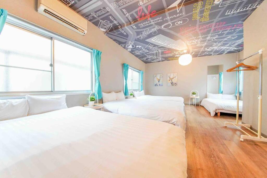 Sanacion Namba 難波千日前の5Ldk120平米 駅徒歩2分 広々バルコニーでバーベキューも可能 Apartment Osaka Ngoại thất bức ảnh