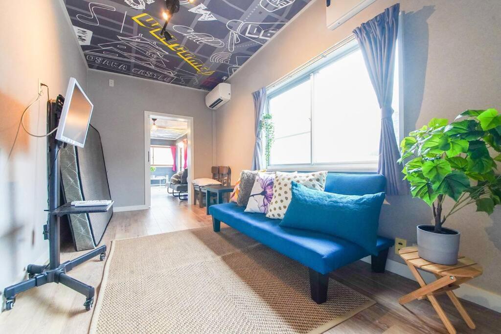 Sanacion Namba 難波千日前の5Ldk120平米 駅徒歩2分 広々バルコニーでバーベキューも可能 Apartment Osaka Ngoại thất bức ảnh