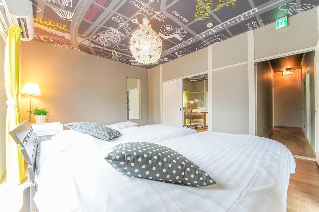 Sanacion Namba 難波千日前の5Ldk120平米 駅徒歩2分 広々バルコニーでバーベキューも可能 Apartment Osaka Ngoại thất bức ảnh