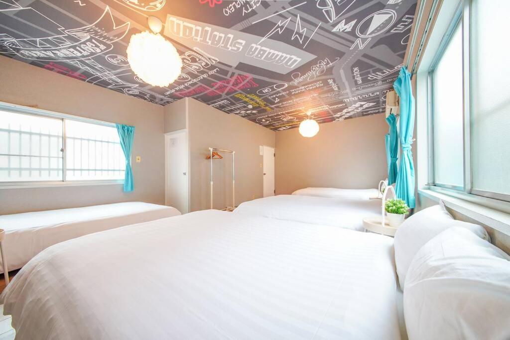 Sanacion Namba 難波千日前の5Ldk120平米 駅徒歩2分 広々バルコニーでバーベキューも可能 Apartment Osaka Ngoại thất bức ảnh